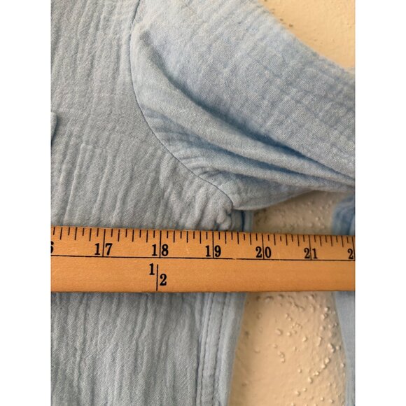 J. Crew Women’s light Blue Gauze Button-up Shirt - Picture 10 of 11